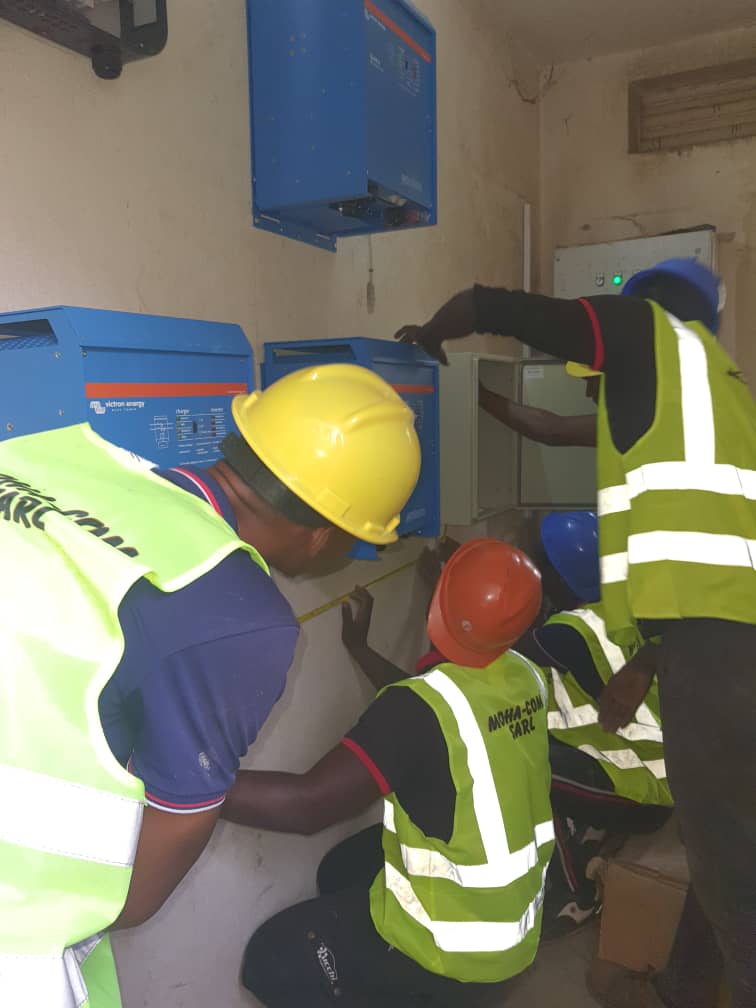 Projet MOHA COM - Chantier construction structures Mali